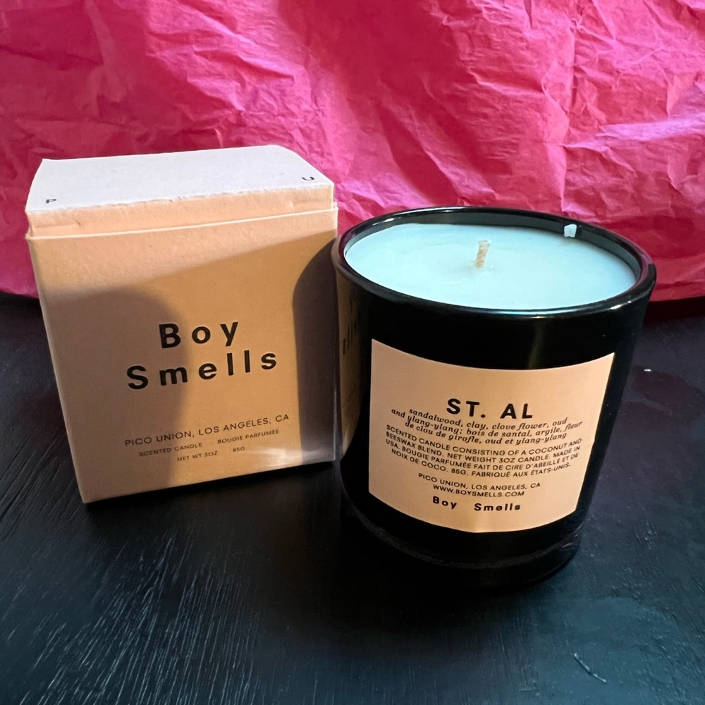 NIB Boy smells candle